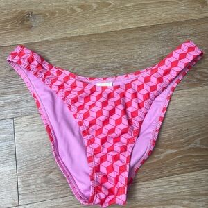 NEW Jessica Simpson Bikini Bottom Pink Size m